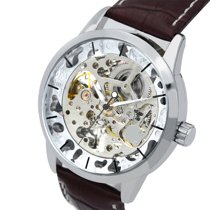Upscale Men Hollow Watch Leisure Fashion Waterproof Fully Automatic Mechanical watch