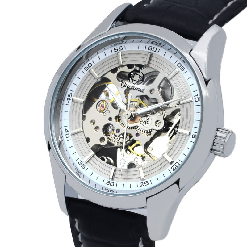 Upscale Men Hollow Watch Business Fashion Waterproof Fully Automatic Mechanical Watch