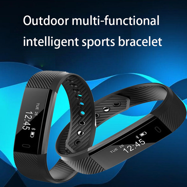 Intelligent Wristband Heart Rate Sleep Monitor Bluetooth Movement Step Waterproof Watch