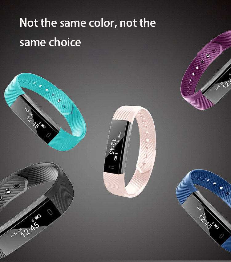 Intelligent Wristband Heart Rate Sleep Monitor Bluetooth Movement Step Waterproof Watch