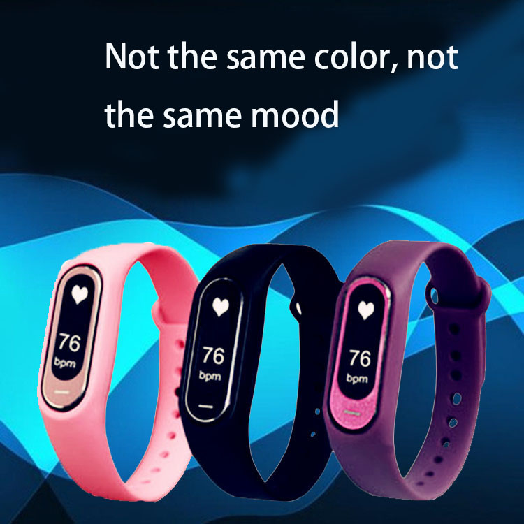 Intelligent Wristband Heart Rate Blood Pressure Monitor Adult fashion Step Intelligent Remind Watch