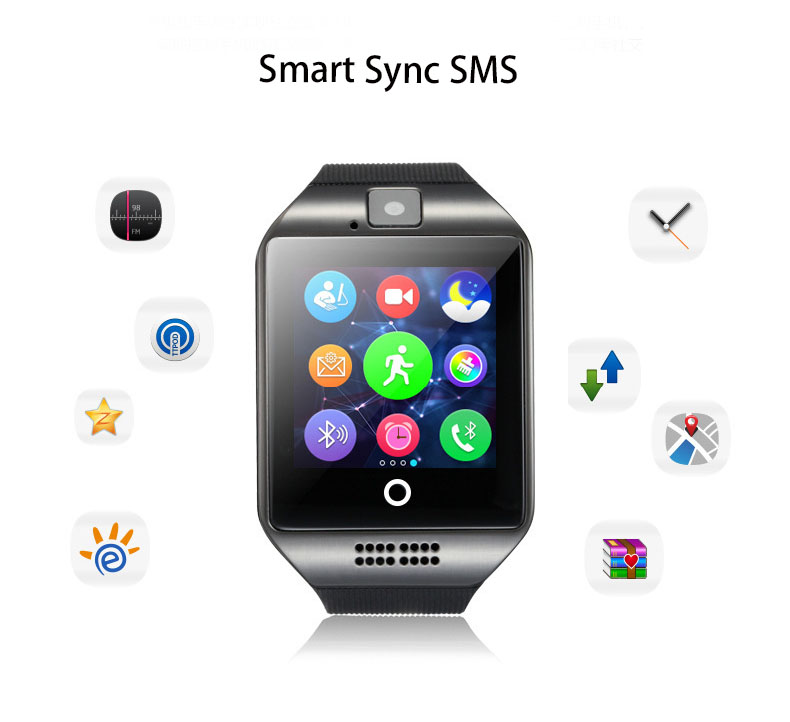Curved Screen Intelligent Watch Bluetooth Phone Mobile phone Card Wearable Equipment StEep Anti-lost