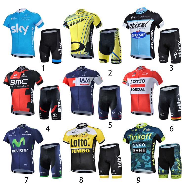 outdoor movement Fitness The team Set bicycle Jersey Ride Short sets Racing suits