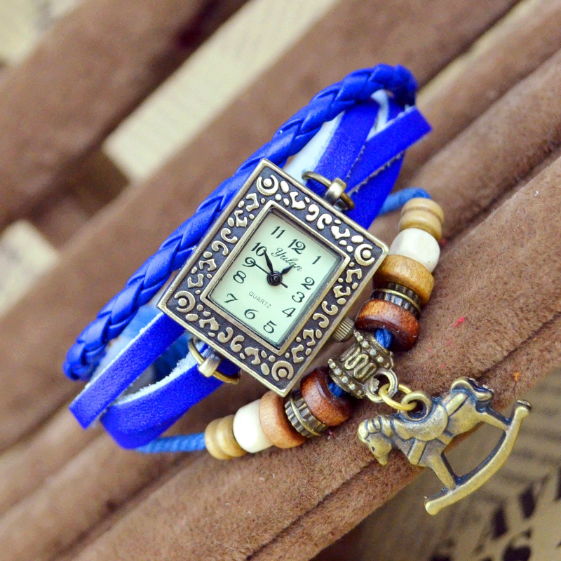 Retro Ms Bracelet Trojan horse Watch Horses Success Weave fashion Bracelet