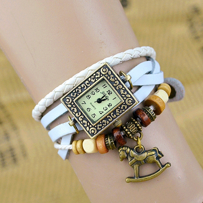 Retro Ms Bracelet Trojan horse Watch Horses Success Weave fashion Bracelet