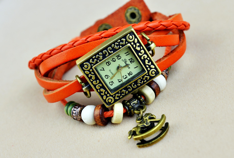 Retro Ms Bracelet Trojan horse Watch Horses Success Weave fashion Bracelet