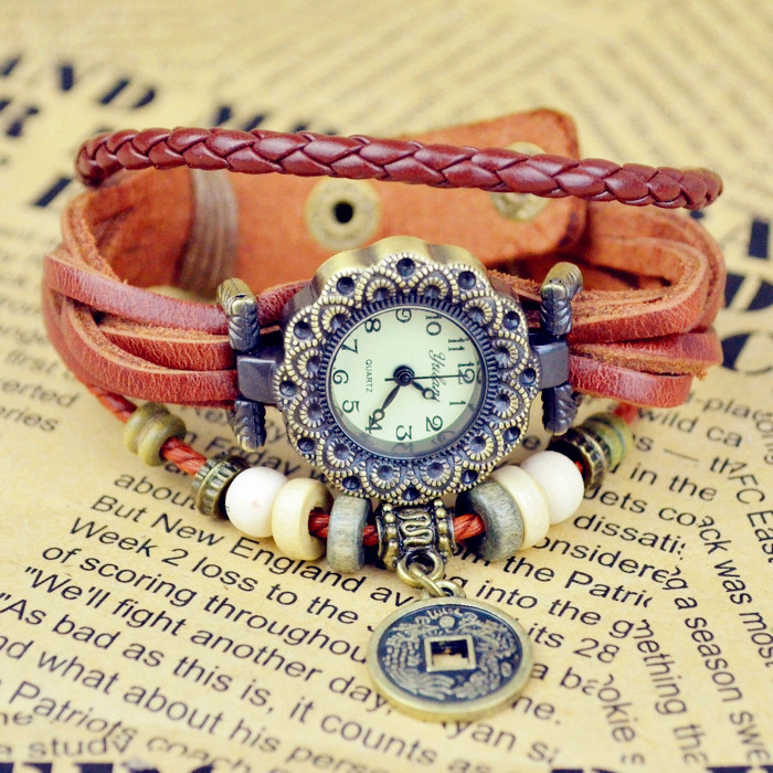 Gift' Watch Longfeng Chengxiang Chinese style Nationalities Weave Belt Retro Watch