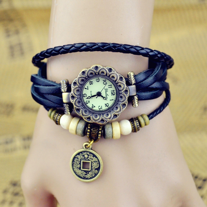 Gift' Watch Longfeng Chengxiang Chinese style Nationalities Weave Belt Retro Watch