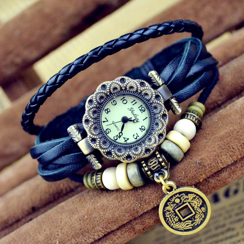 Gift' Watch Longfeng Chengxiang Chinese style Nationalities Weave Belt Retro Watch