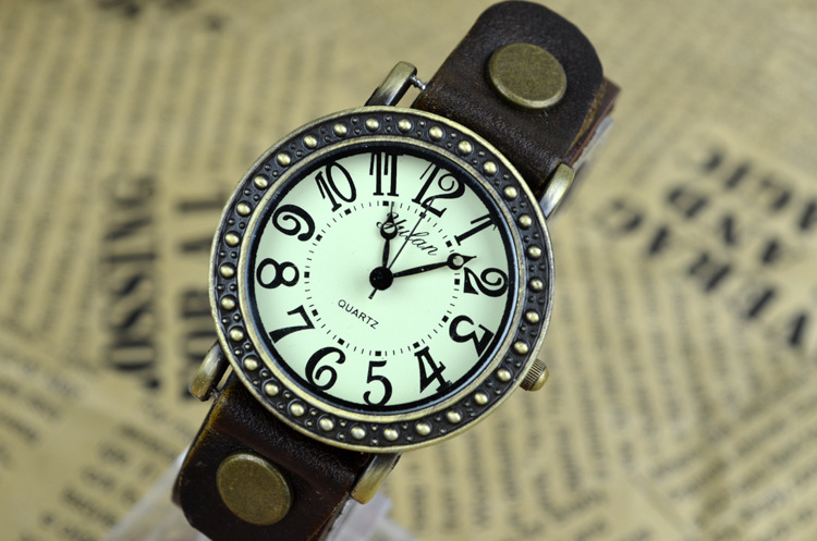 Retro Mori Belt Ladies table Barrel shape digital Female watch   fashion Wild Female table