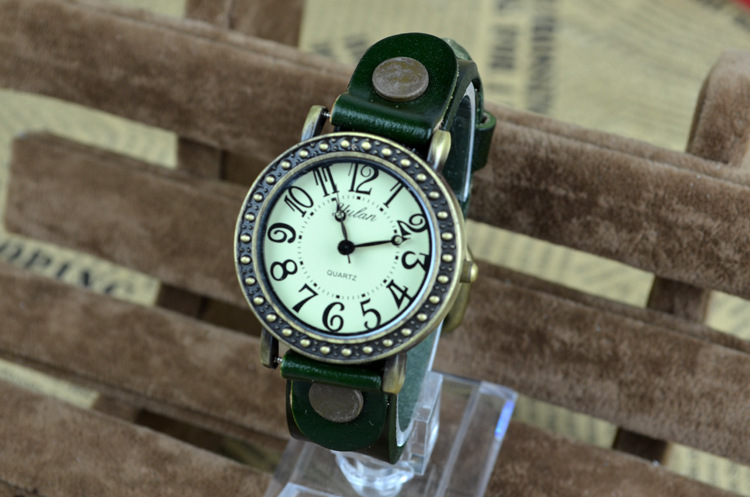 Retro Mori Belt Ladies table Barrel shape digital Female watch   fashion Wild Female table
