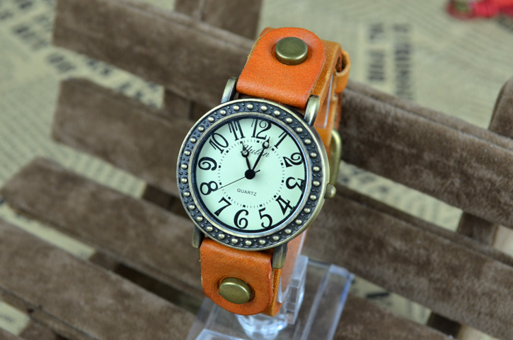 Retro Mori Belt Ladies table Barrel shape digital Female watch   fashion Wild Female table