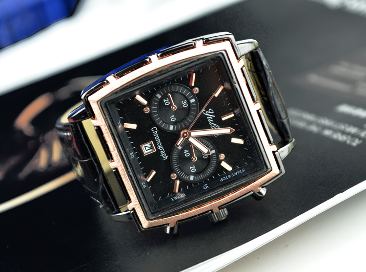 Men Watch personality fashion trend Quartz watches   men and women Single calendar Belt Watch