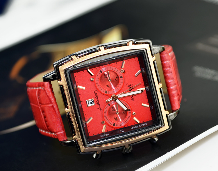 Men Watch personality fashion trend Quartz watches   men and women Single calendar Belt Watch