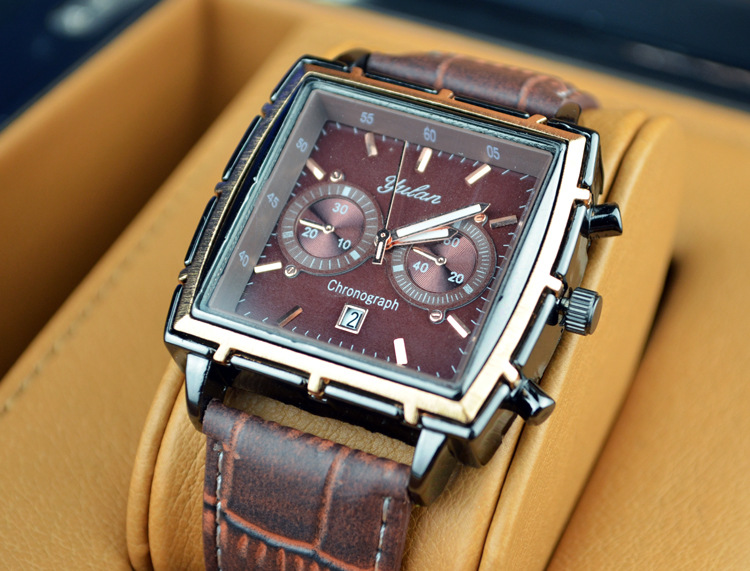 Men Watch personality fashion trend Quartz watches   men and women Single calendar Belt Watch