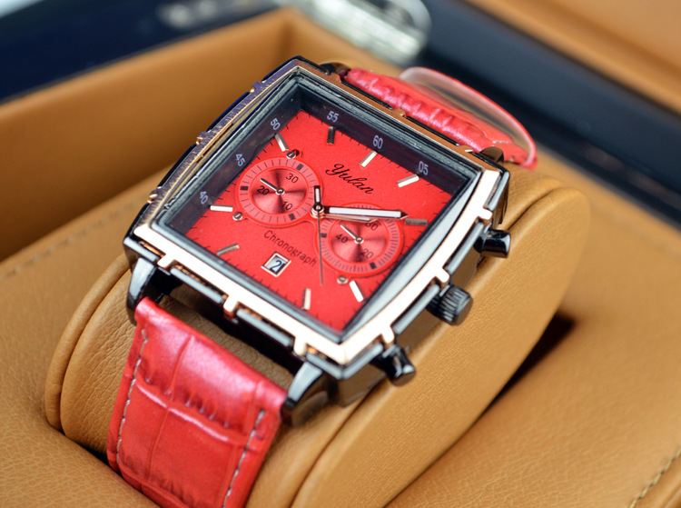 Men Watch personality fashion trend Quartz watches   men and women Single calendar Belt Watch