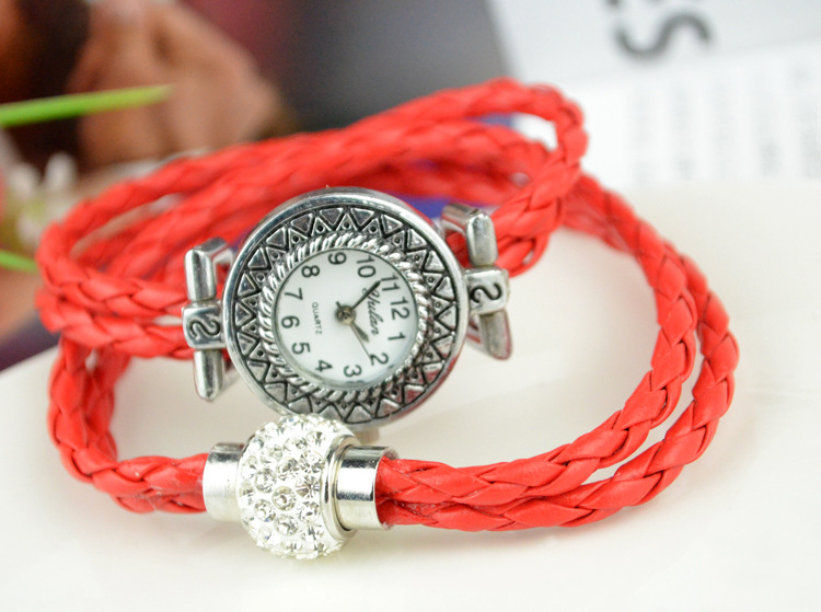 Korea fashion 2 laps Winding trend fashion Shambhala Ms quartz Watch