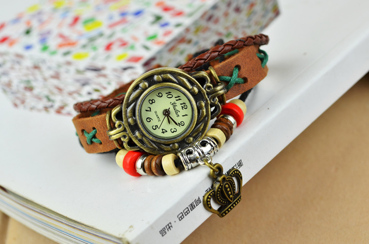 Retro Bracelet   Hand made Beaded Weave Ms trend fashion Watch