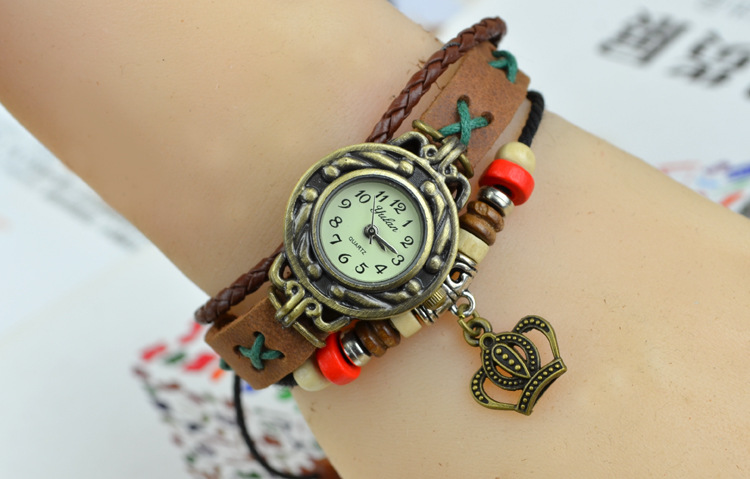 Retro Bracelet   Hand made Beaded Weave Ms trend fashion Watch