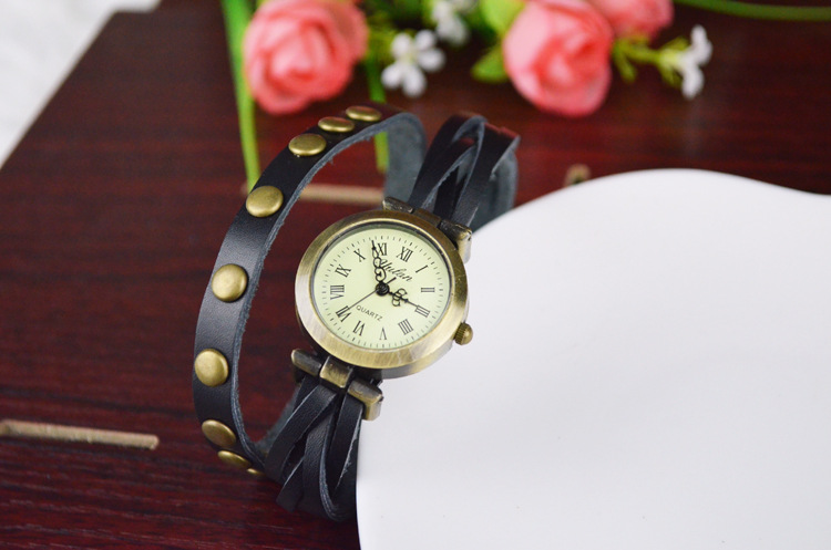 Retro Watch Bronze Mushroom nails Artificial prepared by Bracelet fashion trend Watch