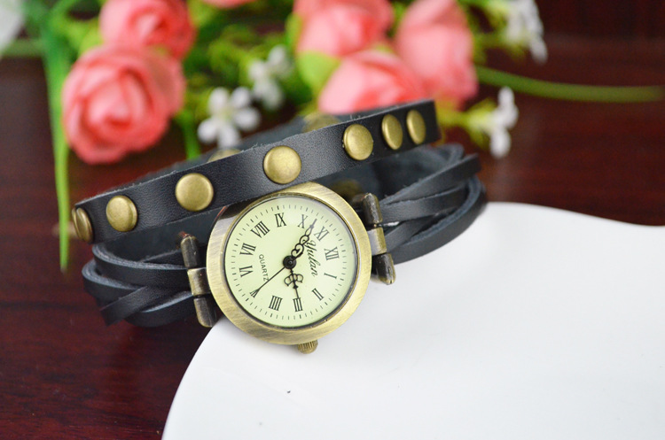 Retro Watch Bronze Mushroom nails Artificial prepared by Bracelet fashion trend Watch