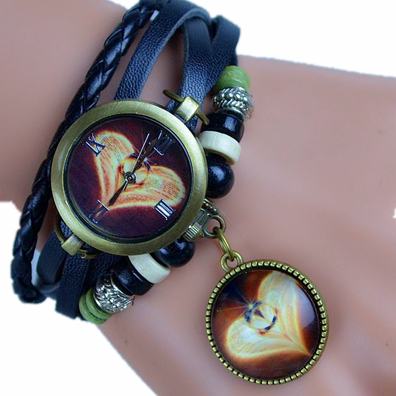 Fashion Retro sweet Time Bracelet Love Couple Watch Ms accessories Watch