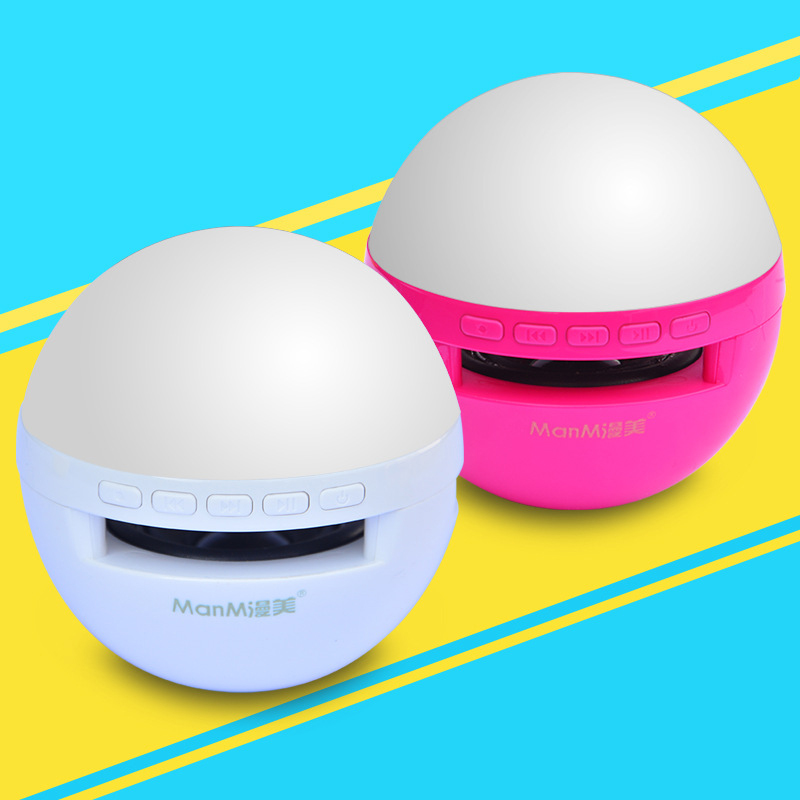 Handsfree call Mobile phone wireless Bluetooth Speaker Round Portable Card bass Mini Small sound