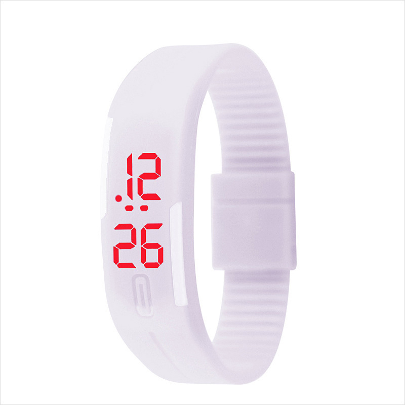 Fashion Silica gel led Wristband Watch Fashion Trend Child Student Touch Digital Watch Red Light