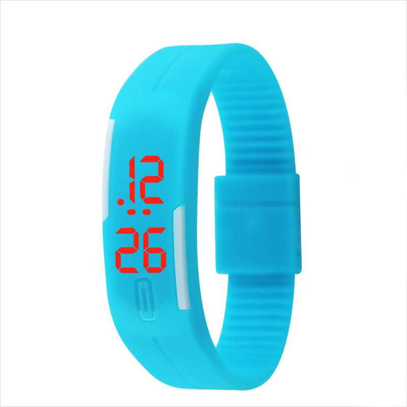 Fashion Silica gel led Wristband Watch Fashion Trend Child Student Touch Digital Watch Red Light