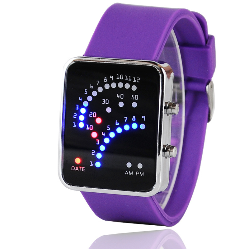 Sector LED Watch Silica Gel trend Fashion Digital Watch Student Watch Couple Led electronic Watch
