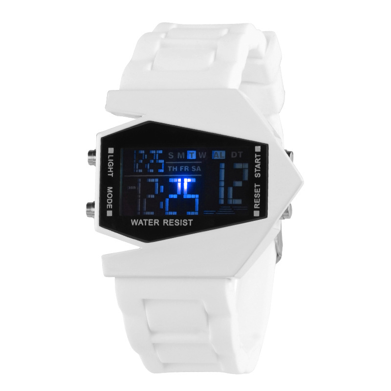 Fashion Personality Colorful Student Waterproof Multifunction digital watch Couple aircraft Watch