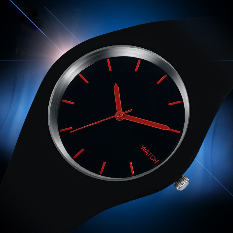 Candy Jelly Silica gel Quartz Watches Men and Women Student trend Fashion Ultra thin gift Watch