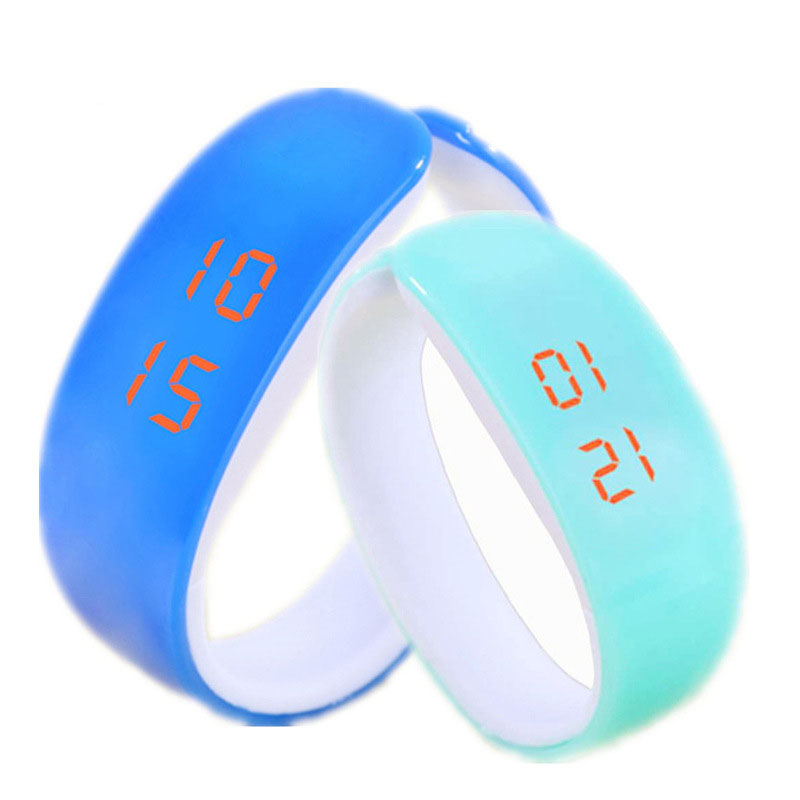 Fashion Dolphin LED Watch Cool Student Child Movement Double Button jelly Digital Watch