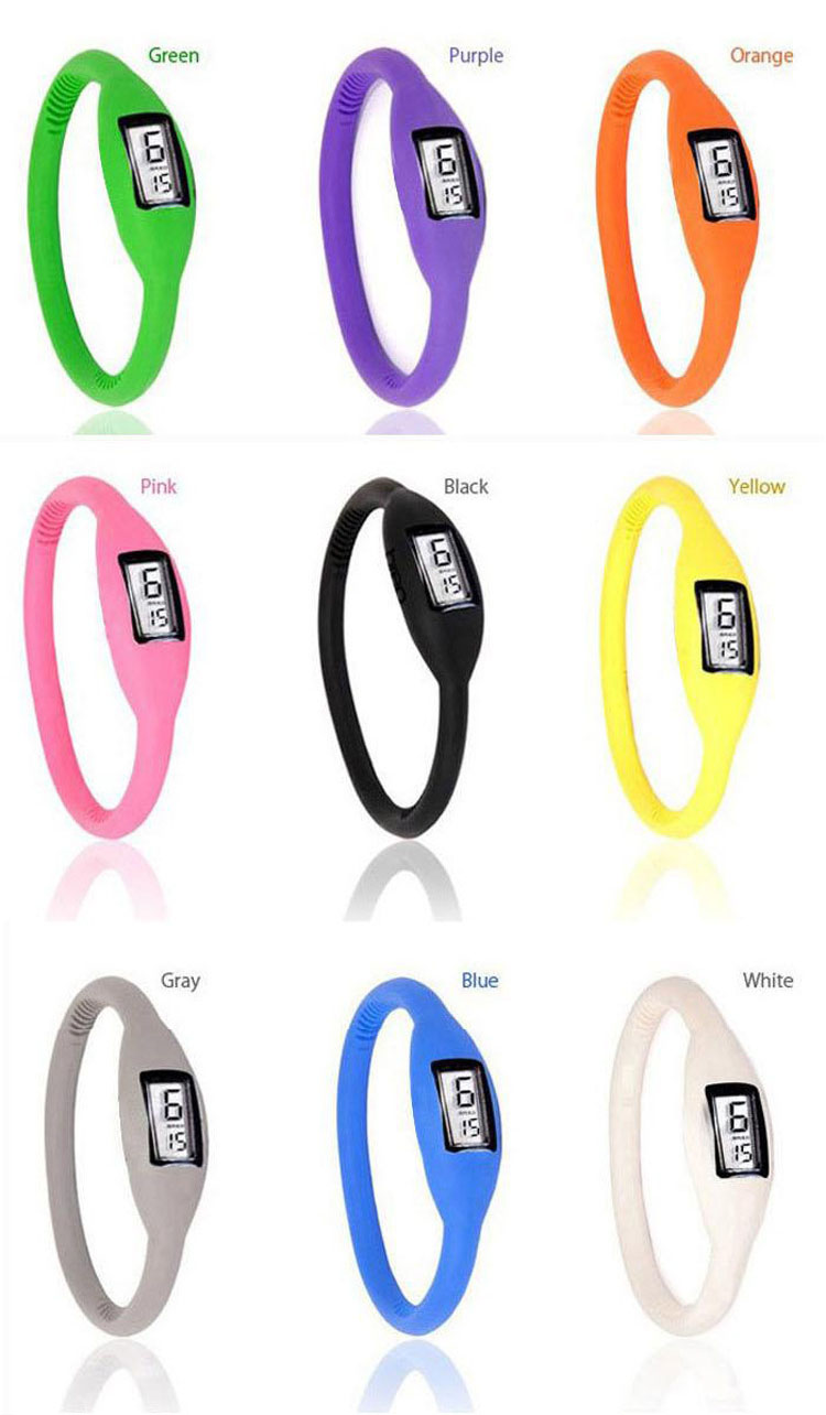 Negative ions Watch Silica gel trend jelly Popular Fashion Watch  Student Child Watch
