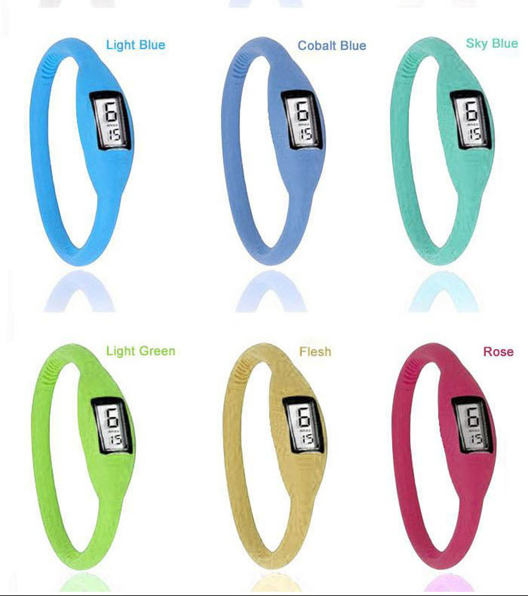 Negative ions Watch Silica gel trend jelly Popular Fashion Watch  Student Child Watch