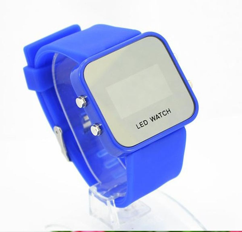 Fashion led mirror Cool Table Trend Student Digital Watch Creative Couple Make up Watch