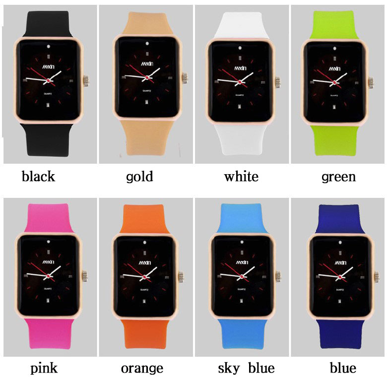 Student Silica gel digital Watch Fashion Leisure Waterproof Couple Movement Quartz Watch