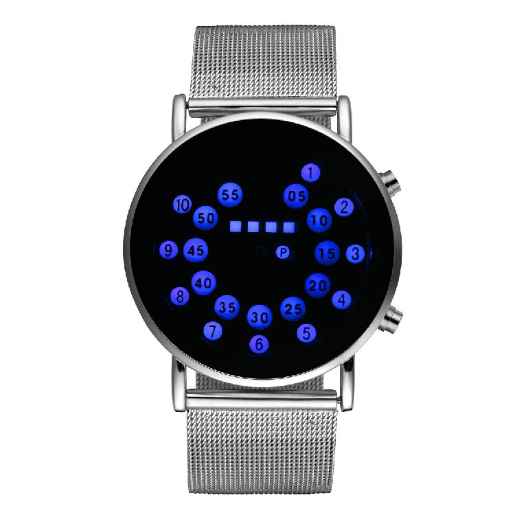 Fashion Ball Led Watch Waterproof Steel Strip digital Watch trend Student Couple Watch