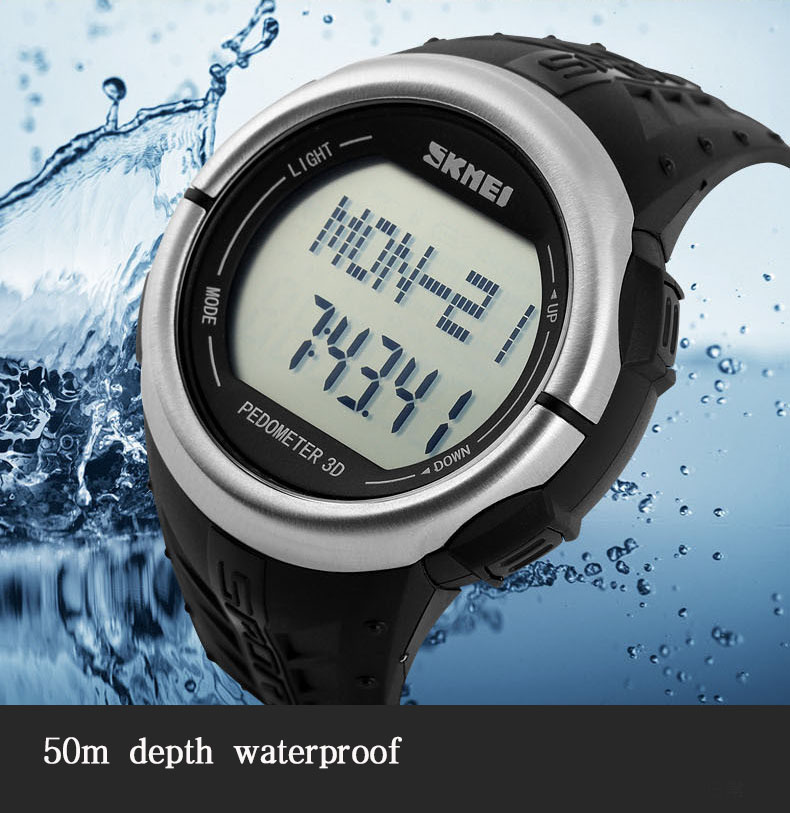 Fashion Trend Waterproof digital Watch Personality Step Heart rate Movement  Digital Watch