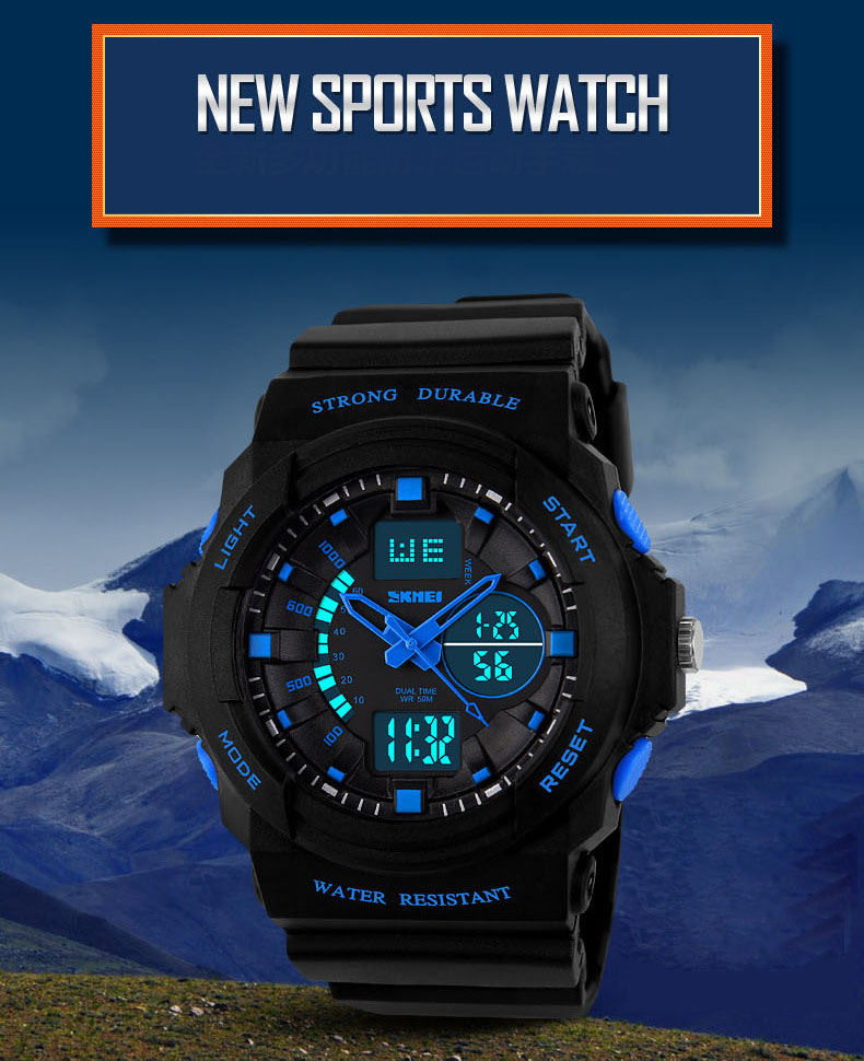Outdoor Waterproof fashion Movement Multifunction Digital Watch Classic Popular men and women Watch