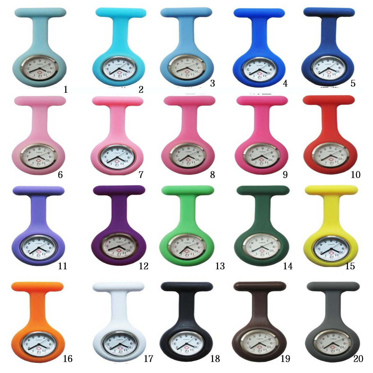 Silica gel Medical fashion trend nurse Watch Pocket watch