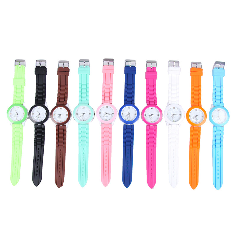 Geneva Jelly  Silica Gel Watch  Couple On The Trend Fashion Men And Women Quartz Watches