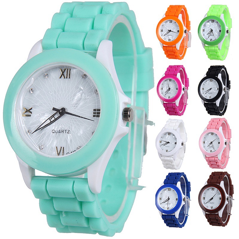 Geneva Jelly  Silica Gel Watch  Couple On The Trend Fashion Men And Women Quartz Watches