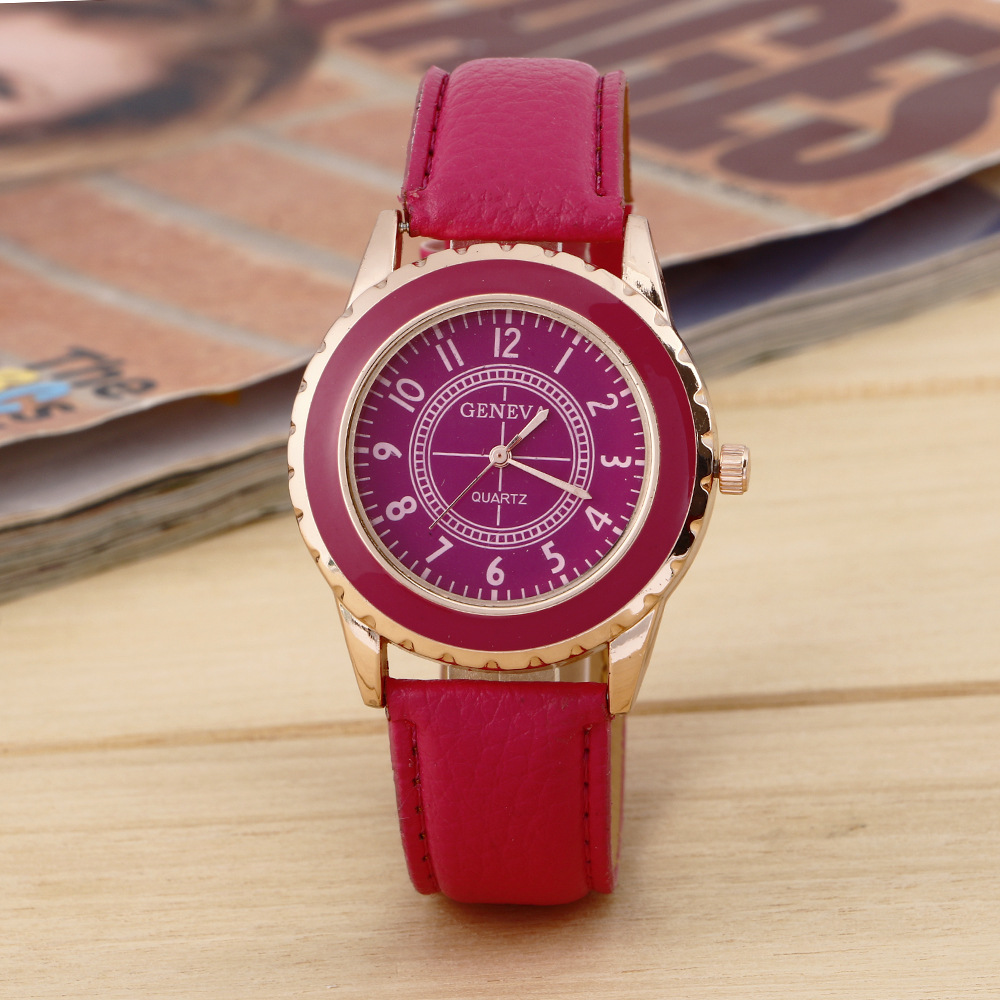 Fashion Trend Leisure Plastic Glue Geneva Watch Fashion Trend Leisure Plastic Glue Geneva Watches