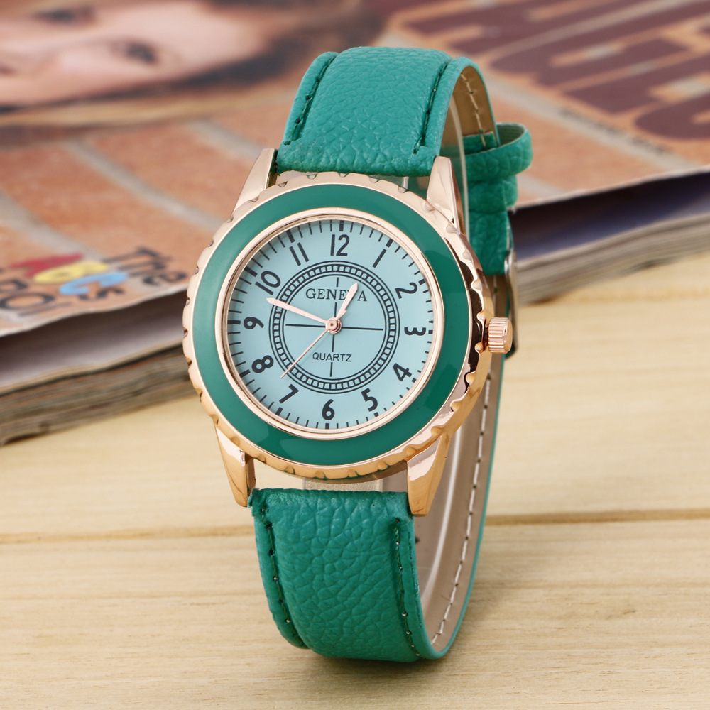 Fashion Trend Leisure Plastic Glue Geneva Watch Fashion Trend Leisure Plastic Glue Geneva Watches