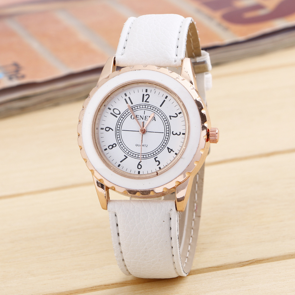 Fashion Trend Leisure Plastic Glue Geneva Watch Fashion Trend Leisure Plastic Glue Geneva Watches