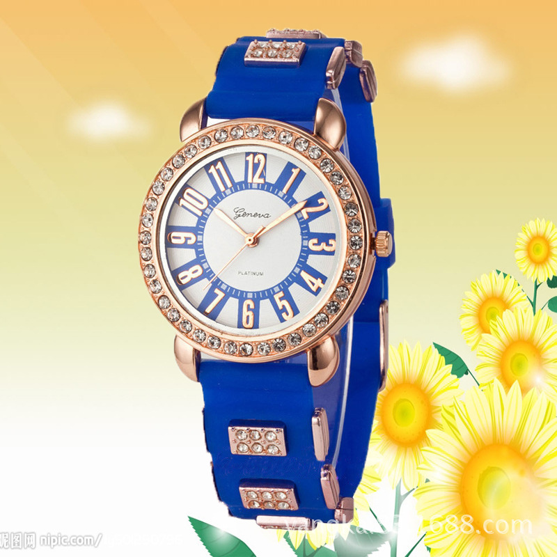 Diamond Geneva Female Watch Fashion Trend Simple Ms Watches