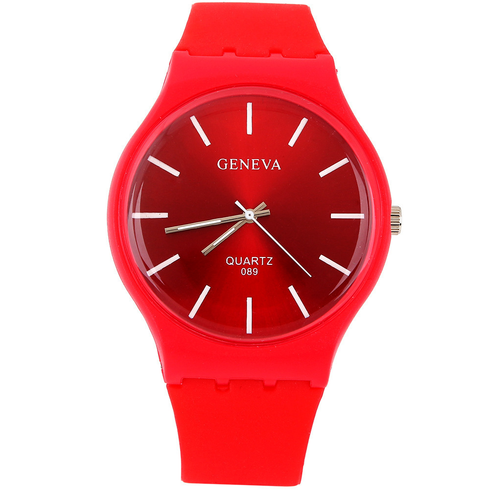 Leisure Movement Ms Ultra Thin Silicone Watches Ultra Thin Flowers Watch