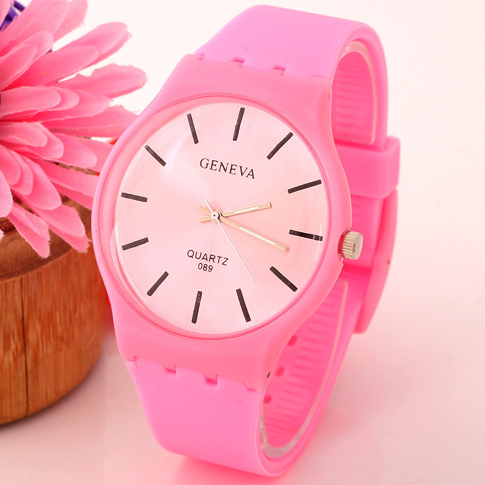 Leisure Movement Ms Ultra Thin Silicone Watches Ultra Thin Flowers Watch