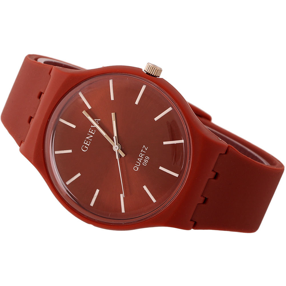 Leisure Movement Ms Ultra Thin Silicone Watches Ultra Thin Flowers Watch